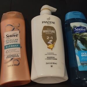 Suave Soap & Pantene Lotion Skincare Pack – 3-Piece Set (Two Suave Soaps + One P
